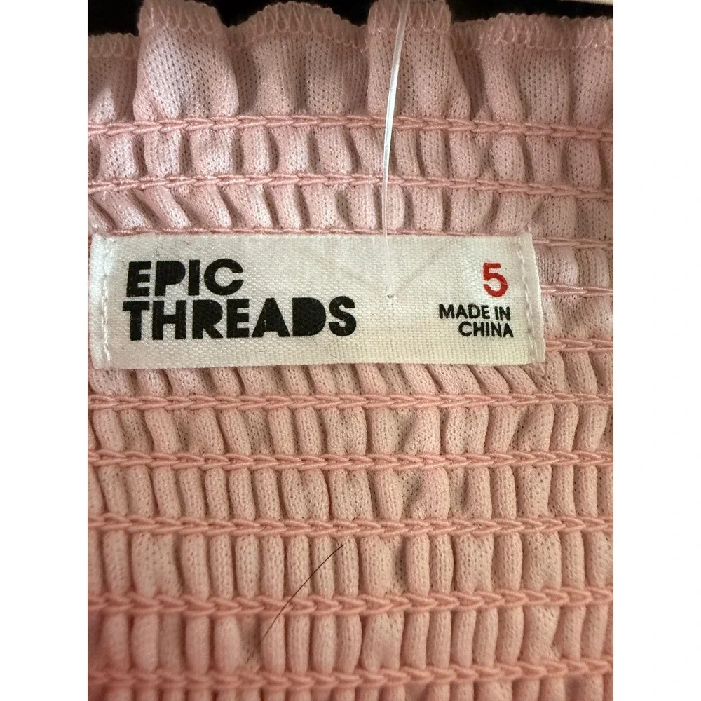 Epic Threads‎ Dress Girls 5T Pink Dress Floral Smocked Party Casual Dress NWT
